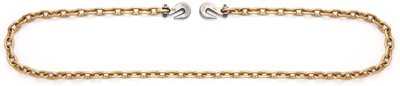 Binder Chain, Clevis Hook, Pail, 3/8-In. x 20-Ft.