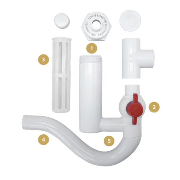 (CASE of 20) Combat P-Trap Customizable | Easy-Cleaning HVAC P-Trap with Tab Dispenser | No Venting Needed | Replaces Traditional HVAC P-Traps & Insulation | Compatible with Most Furnace & AC Systems