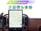 8+128GB Car Radio for Chevrolet Silverado GMC Sierra 2014-2019 Stereo Head Unit 15.6 Inch 2K IPS Touch Screen Carplay Android Auto GPS Navigation Multimedia Play,Suit OEM 4.2 or 8 Inch Sceen (Black)