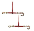 TM USWWAGOODS Replacement for/Fits 2PK 5/16'-3/8' Heavy Duty Ratchet Chain Binder, 5/16' Grab Hook & 1/2' Slip Hook