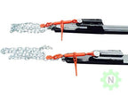 60" Bucket Pallet Bolt On Fork with Chain and Ratchet Chain Binder, 3000 Lbs, Usable Length: 40" Bucket Forks (Pair)