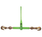 Mytee Products 4 Pack Ratchet Chain Binder & Safety Chain Kit - 3/8"–1/2" Heavy Duty Load Binders with 3/8" x 36" Grade 70 Trailer Safety Chains, 9,200 lbs WLL for Flatbed, Towing & Equipment Hauling