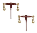 TM USWWAGOODS Replacement for/Fits (2 Pack) PRO Chain Binder Ratchet Style 5/16' - 3/8' w/Grab Hooks, 7100 lbs WLL