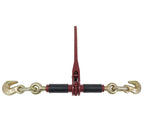 Mytee Products (2) Ratchet Chain Binders 5/16"-3/8" with Rubber Grips & (2) 5/16" x 20' Grade 70 Binder Chain