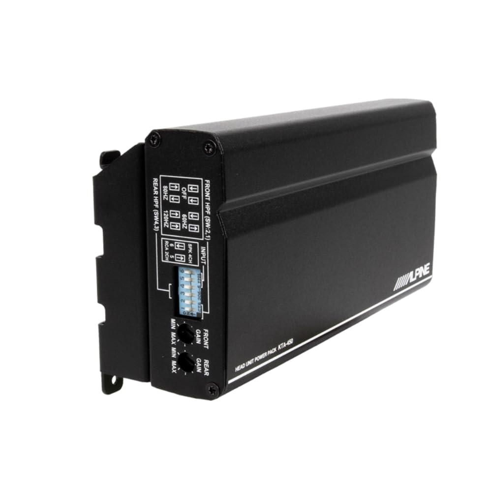 Alpine iLX-W670 7” Shallow-Chassis Digital Multimedia Receiver with KTA-450 4-Channel Power Pack Amplifier