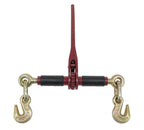 Mytee Products 4 Pack 5/16" - 3/8" Ratchet Chain Binder w/Rubber Grips - 7100 lbs WLL Closed Body Ratchet Lever Load Binder - Tie Down Hauling Chain Binders for Flatbed Truck Trailer