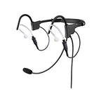 Crystal LH1 Lightweight Headset with XLR5 Plug and Adapter for General Aviation. Compatible with Airbus and GA Airplanes.