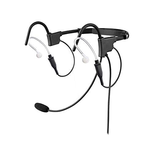 Crystal LH1 Lightweight Headset with XLR5 Plug and Adapter for General Aviation. Compatible with Airbus and GA Airplanes.