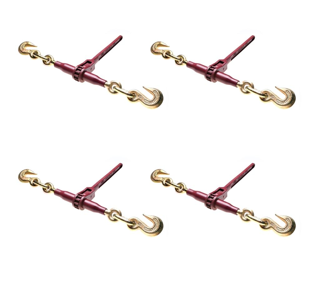 Mytee Products (4 Pack) 3/8"-1/2" Durabilt Chain Binder Boomer G70 Ratchet Binder 12000WLL