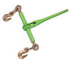 Mytee Products 4 Pack Ratchet Chain Binder & Safety Chain Kit - 3/8"–1/2" Heavy Duty Load Binders with 3/8" x 36" Grade 70 Trailer Safety Chains, 9,200 lbs WLL for Flatbed, Towing & Equipment Hauling