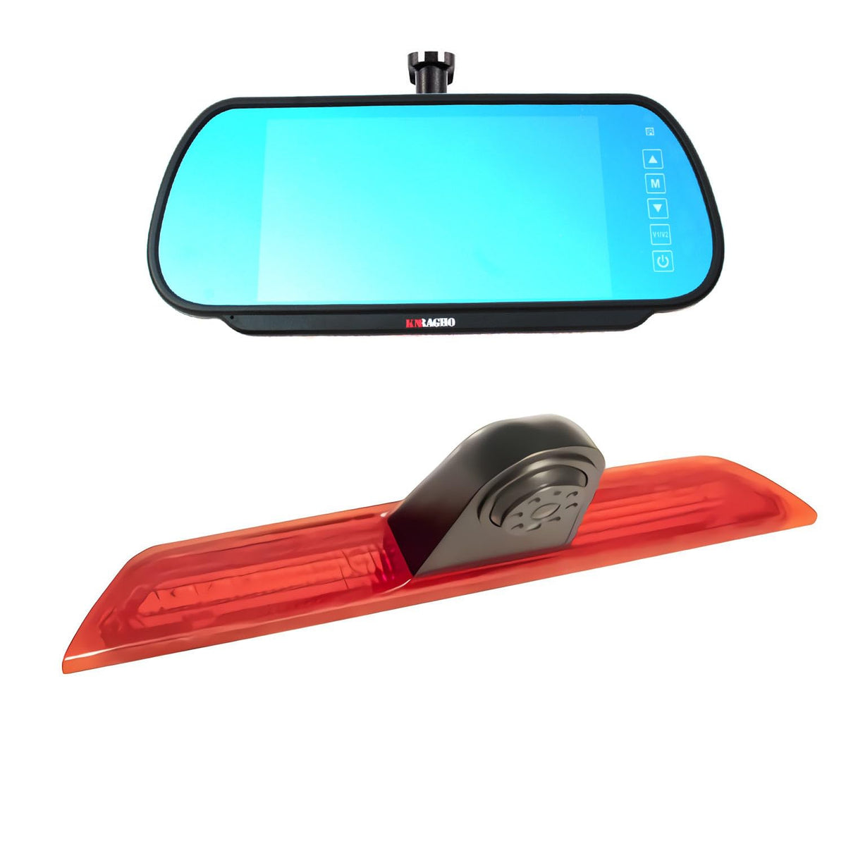 Compatible for Ford Transit 150 2015-2020, Transit 250 2015-2020, Transit 350/350 HD 2015-2020 Brake Light Backup Camera with 7 inch Monitor with Bracket(Transit Van)