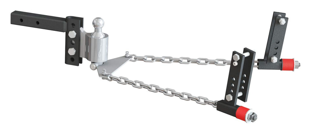 Andersen Hitches Weight Distribution Hitch 2-1/2 Inch Shank 8 Inch Drop 2-5/16 Inch Ball 16K GTWR 3 4 5 6 Inch Brackets Anti-Sway