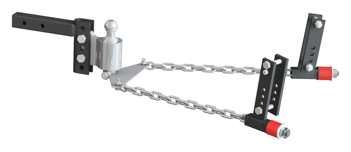 Andersen Hitches Weight Distribution Hitch 2-1/2 Inch Shank 8 Inch Drop 2-5/16 Inch Ball 16K GTWR 3 4 5 6 Inch Brackets Anti-Sway
