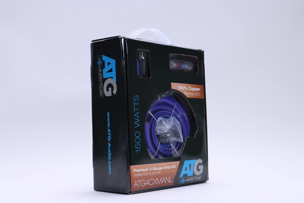 ATG Audio Transcend Series 100% Copper 4 Gauge Amplifier Kit with Mini ANL Fuseholder - ATG4CXMANL