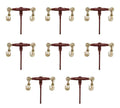 TM USWWAGOODS Replacement for/Fits 8 Pack 3/8' - 1/2' Pro Heavy Duty Ratchet Load Chain Binder with with Grab Hooks
