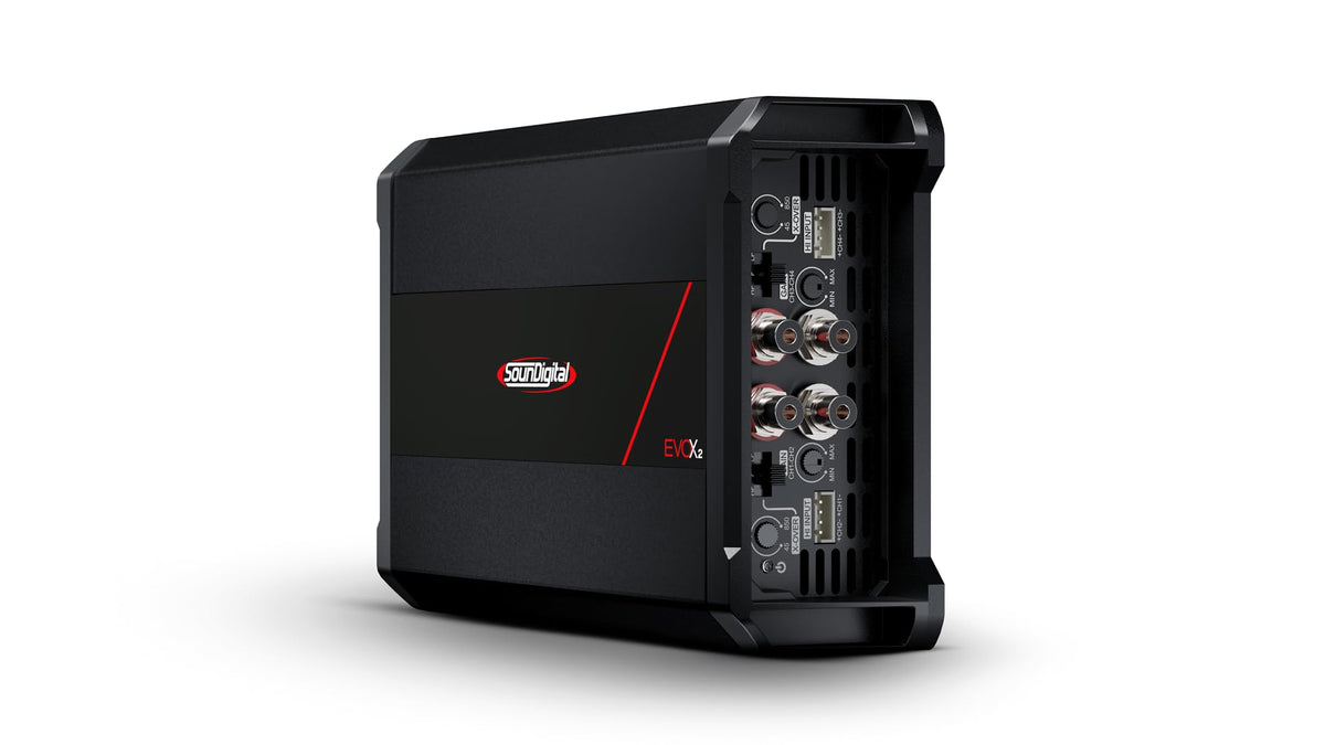 SounDigital 2400.4 EVOX 4 Ohm 4-Channel car Amplifier Power at 12.6V at 4 Ohms 4 X 396 WRMS