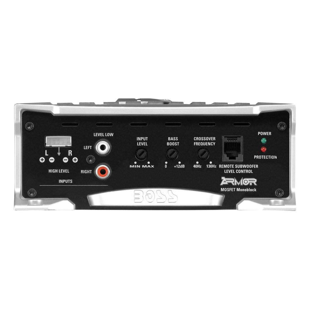 BOSS Audio AR2000M Armor 2000W Class A/B Monoblock Car Amp, 2-8 Ohm, 2-Pack
