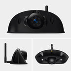 Upgraded 1080P Wireless RV Backup Camera, 5" Full/Split Screen Recording Monitor, Rear-View Camera Adapted to Pre-Wired Mount, Digital Signal for RV Truck Trailer Camper (DW5)