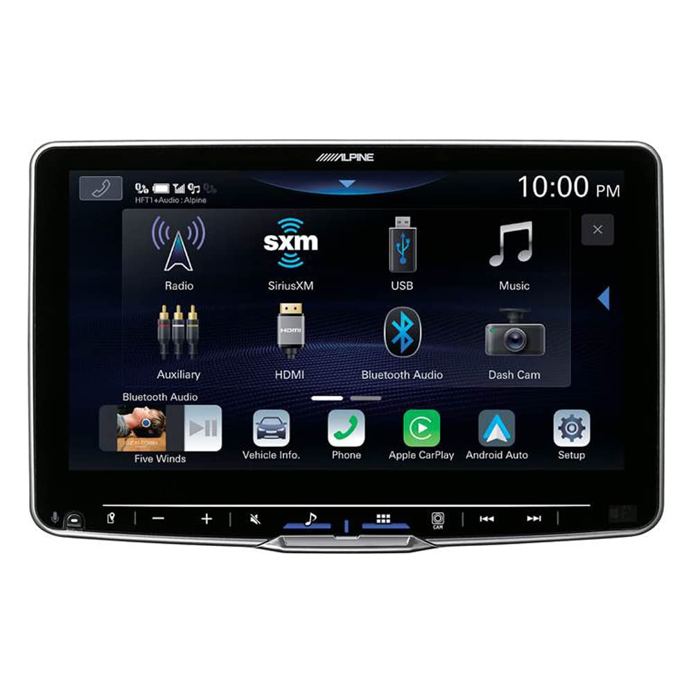 Alpine ILX-F509 9" Touchscreen Digital Multimedia Receiver (Does Not Play CDs) with License Plate Camera
