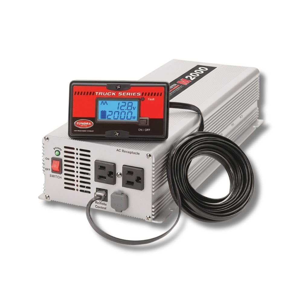 Tundra M Series - Truck Power Inverter - Modified Sine Wave 2500W / 12 Volts DC to 120 Volts AC - M2500
