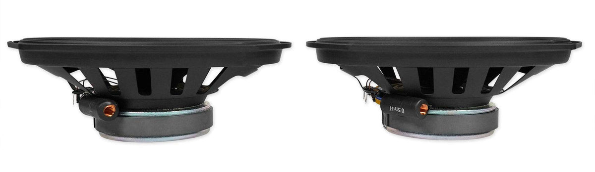 Pair Alpine S-S69 260 Watt 6x9 Coaxial 2-Way Car Audio Speakers Bundle with METRA 72-7800 Speaker Connector Harness Compatible with 1999-2000 Honda Civic