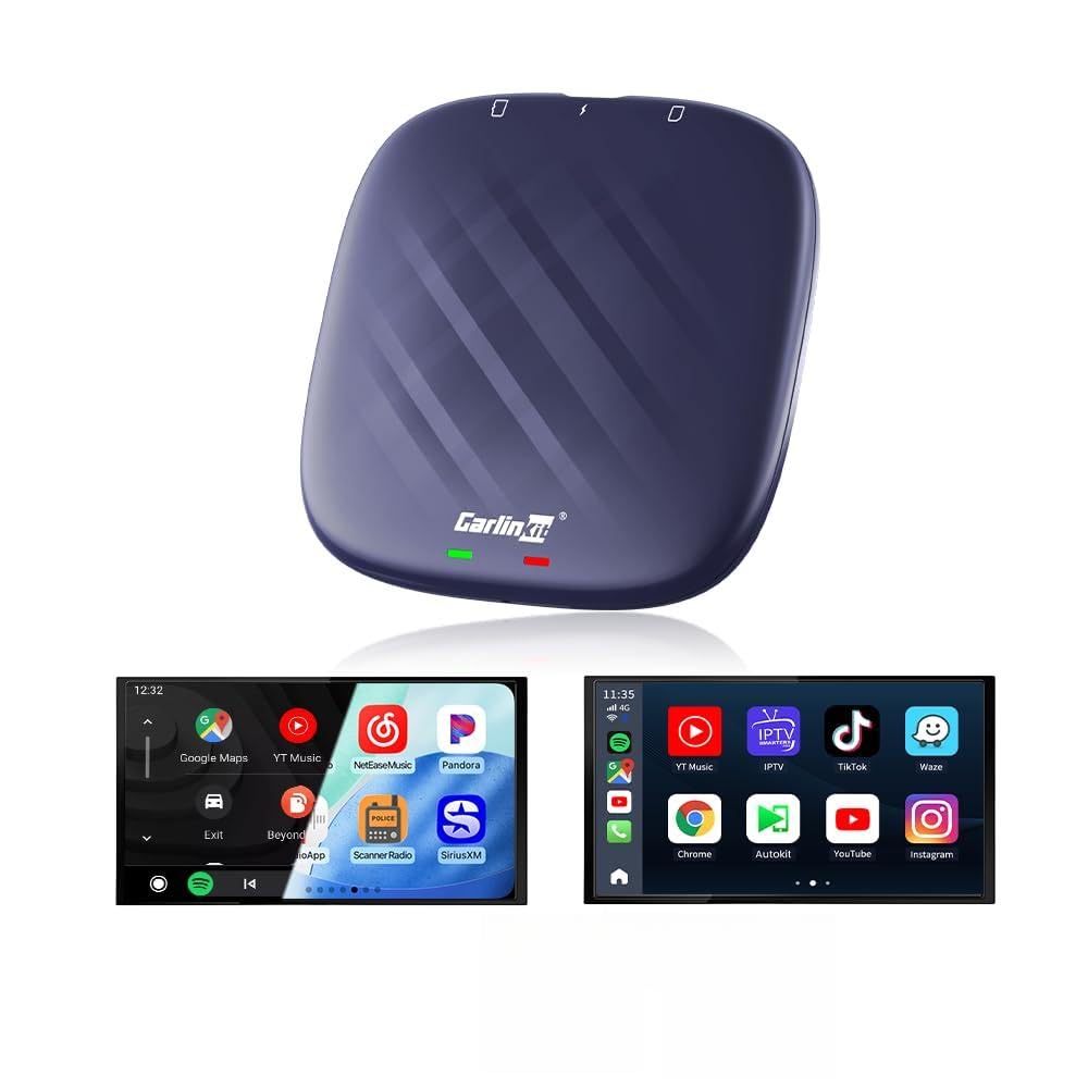 Carlinkit Tbox Plus CarPlay AI Box, Wireless 8GB+128GB Android Aibox