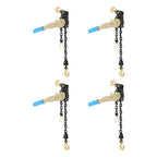 1/4" - 5/16" Chain Binder 2500lbs Capacity Ratcheting Chain Load Binder with Grab Hooks Heavy Duty Tie Down Ratchet Load Binder for Flatbed Trailers and Trucks (4Pcs)