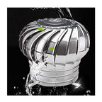 Stainless Steel Roof Turbine Ventilator, Anti-Downdraught Spinning Ventilation Chimney Cowl for Effective Airflow