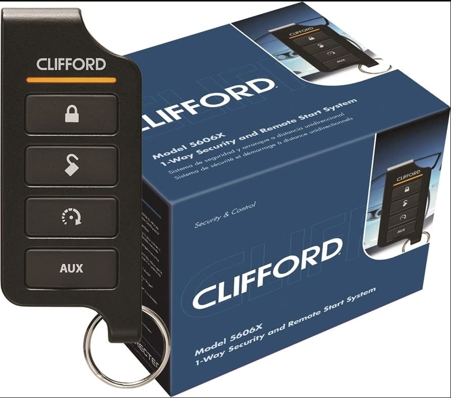 Clifford 5606X 1 Way Vehicle Alarm and Remote Start System Bundled with + (1) VSM550 Smartstart Interface