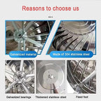 Stainless Steel Roof Turbine Ventilator, Anti-Downdraught Spinning Ventilation Chimney Cowl for Effective Airflow