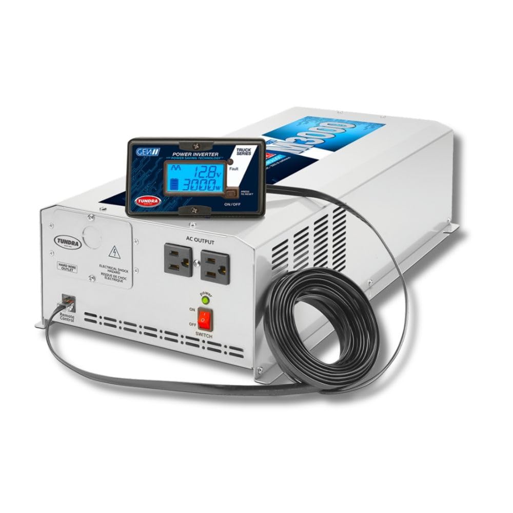Tundra M Series - Truck Power Inverter - Modified Sine Wave 2500W / 12 Volts DC to 120 Volts AC - M2500