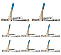 TM USWWAGOODS Replacement for/Fits 8Pk 1/4' - 5/16' Easy Ratchet Chain Binder w/Grab Hooks & 2500 lbs WLL Load ...