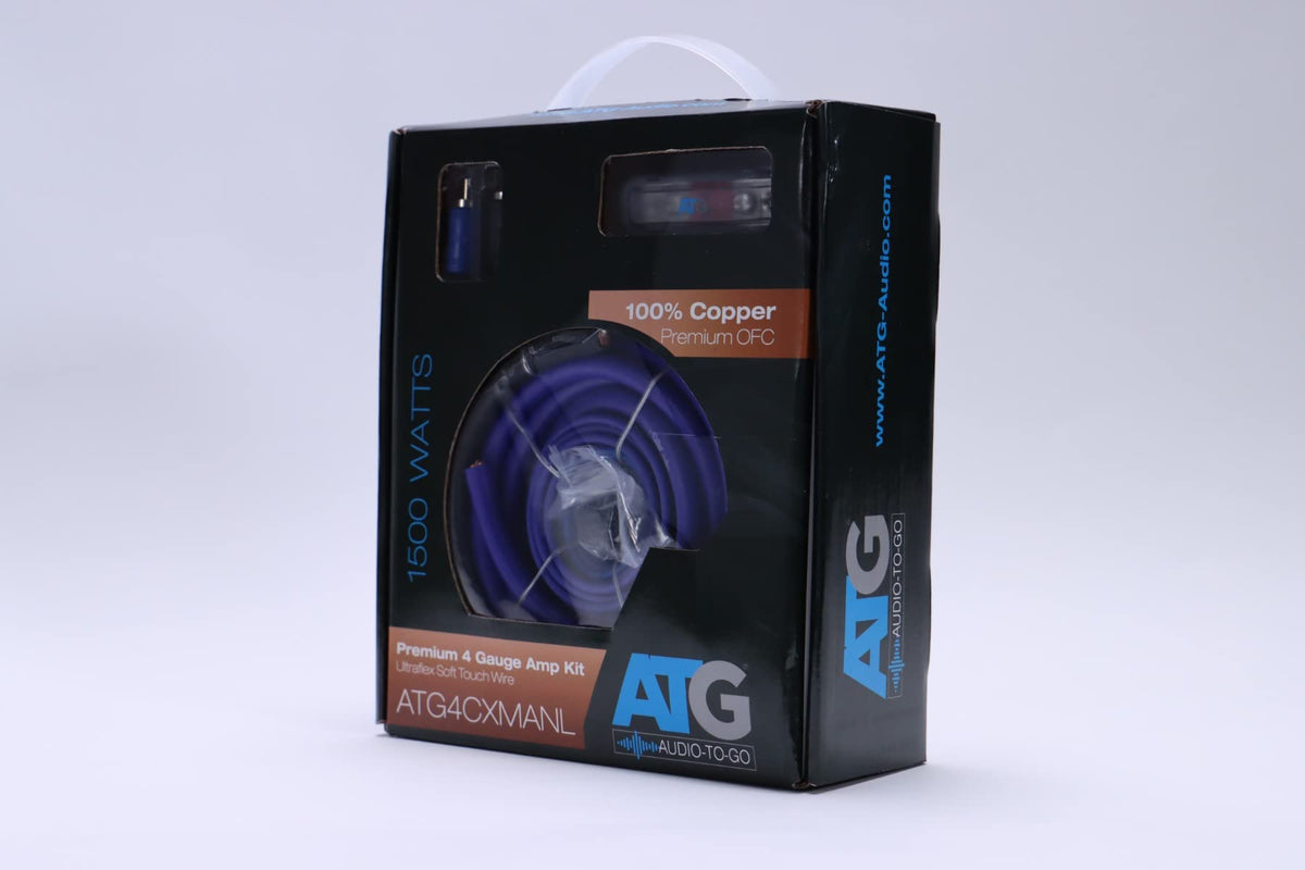 ATG Audio Transcend Series 100% Copper 4 Gauge Amplifier Kit with Mini ANL Fuseholder - ATG4CXMANL