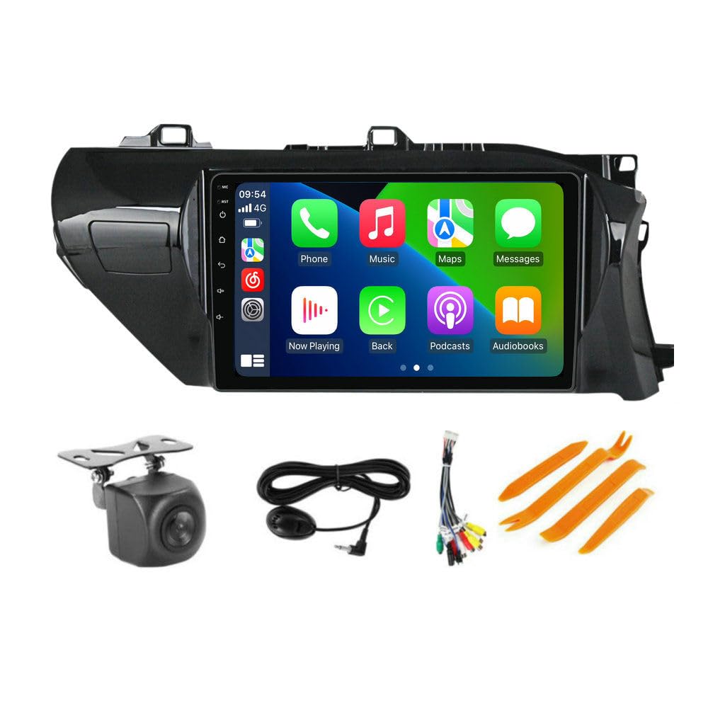 Stereo for Toyota Hilux 2015-2020 RHD Upgrade Radio Head Unit Dash 2+64GB