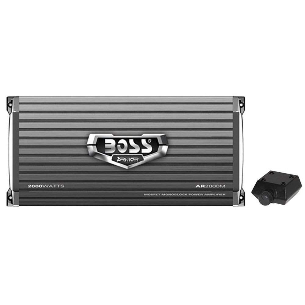 BOSS Audio AR2000M Armor 2000W Class A/B Monoblock Car Amp, 2-8 Ohm, 2-Pack