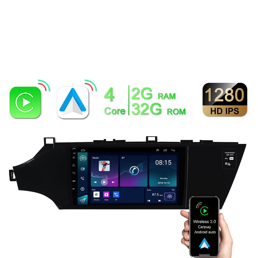 Android 13 Car Radio Stereo for Toyota Avalon 2013-2018, 9 Inch Touch Screen Radio with Wireless CarPlay Android Auto Support Bluetooth GPS Mirror Link/Voice Control/FM AHD Backup Camera 2+64G