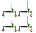 TM USWWAGOODS Replacement for/Fits 4PK 5/16'-3/8' Folding Handle Ratchet Load Binder w/Grab Hook 7,100 lbs WLL