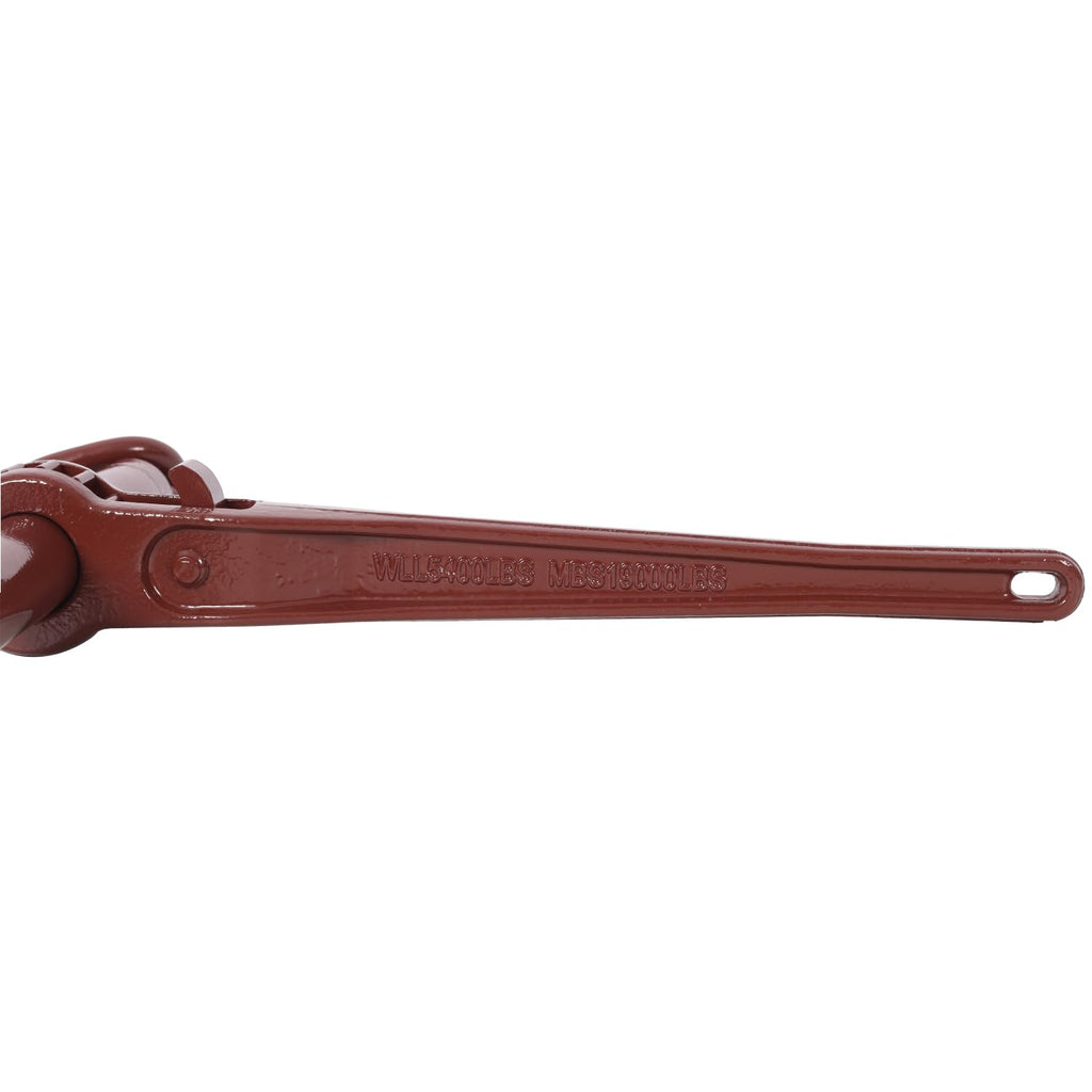 Heavy Duty 5/16"-3/8" Ratchet Binders, 5400lbs Working Load Capacity, G70 Hooks Adjustable Length, 4-Pack, Red Steel Large Load-Bearing Capacity Secure Equipment Outdoor Use