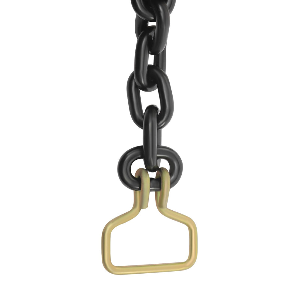 4 Pack 1/4"-5/16" Easy Ratchet Chain Binder with Grab Hooks & 6600 lbs WLL - Heavy Duty Tie Down Ratchet Load Binder for Flatbed Trailers & Trucks, Tractors, Transportation, Industry, Blue