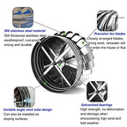 Wind Turbine Generator Kit: Horizontal Vertical 304 Stainless Steel Blades Controller for Battery Charging, Rotating Chimney Cowl Cap