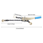 1/4" - 5/16" Chain Binder 2500lbs Capacity Ratcheting Chain Load Binder with Grab Hooks Heavy Duty Tie Down Ratchet Load Binder for Flatbed Trailers and Trucks (4Pcs)