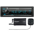 KENWOOD KMM-BT732HD Bluetooth Digital Media Car Stereo Receiver Supports Amazon Alexa Plus SXV300V1 SiriusXM Tuner