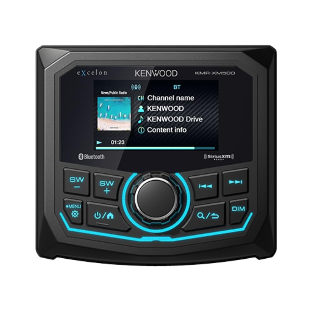 Refurbished Kenwood eXcelon KMR-XM500 IP66 Rating Marine Digital Media Receiver w/Bluetooth