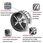 Stainless Steel Roof Turbine Ventilator, Anti-Downdraught Spinning Ventilation Chimney Cowl for Effective Airflow