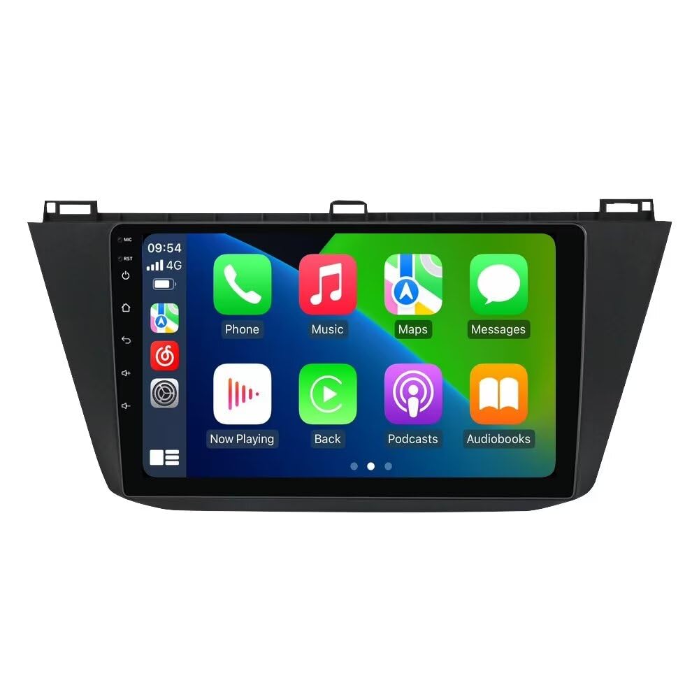 Car Stereo for Volkswagen Tiguan 2017 2018 2019 Stereo GPS Navigation Upgrade Dash Kit,2+32GB 10.1" IPS Touch Screen Head Unit with Car-Play & Android Auto/SWC/Rear View