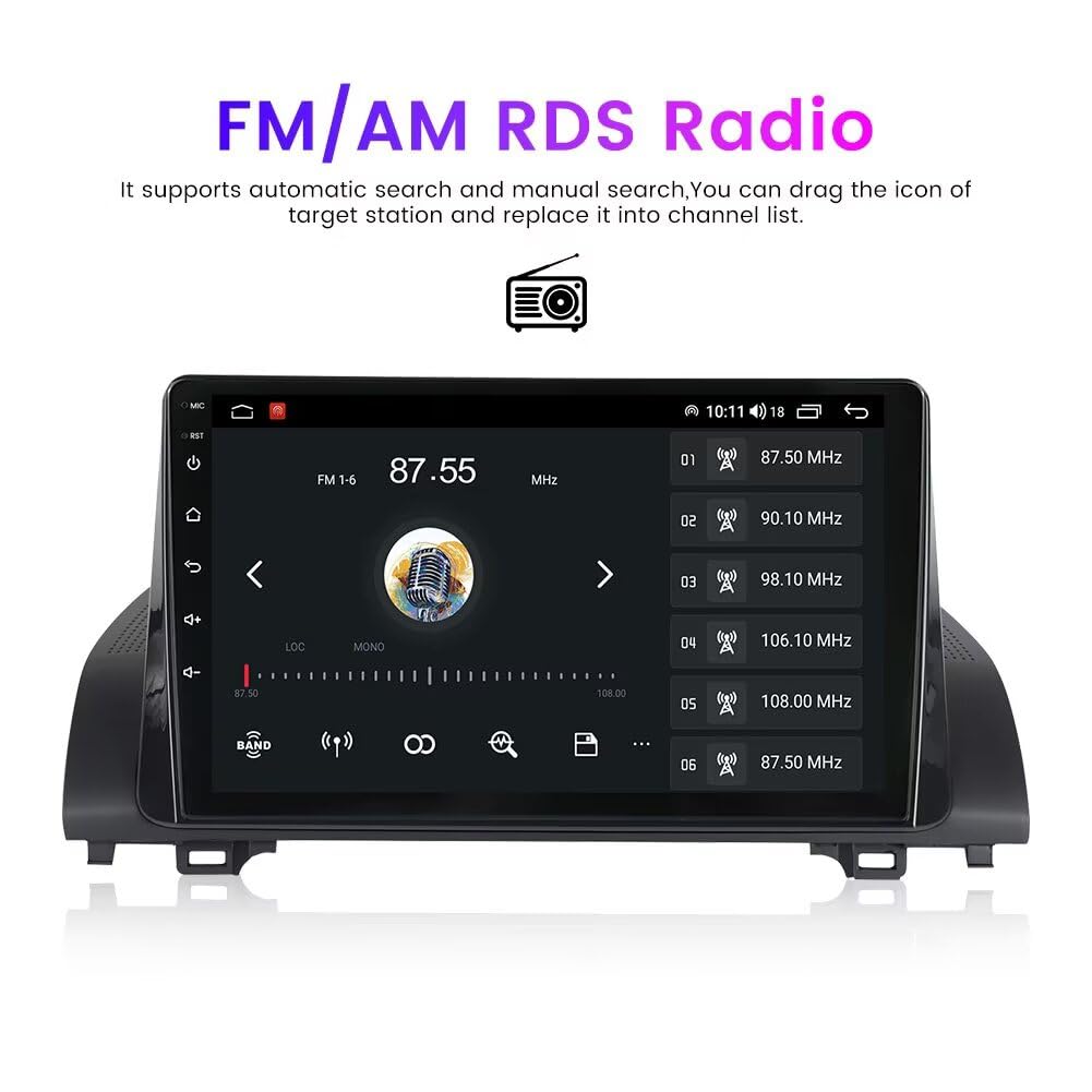 Stereo Car Radio for Honda Accord 10th 2018-2022 Non-Touch Screen Head Unit