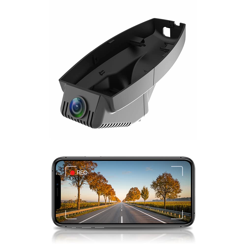 Fitcamx 4K Dash Cam Suitable for BMW 1 3 5 7 X1 X3 X5 X5 M X6 M3 E Chassis (HD2-6035), E88/E92/E93/E60/61/E65/66/E84/E83/E70/E72/E93, OEM Look, 2160P Video WiFi, Loop Recording G-Sensor, 64GB Card