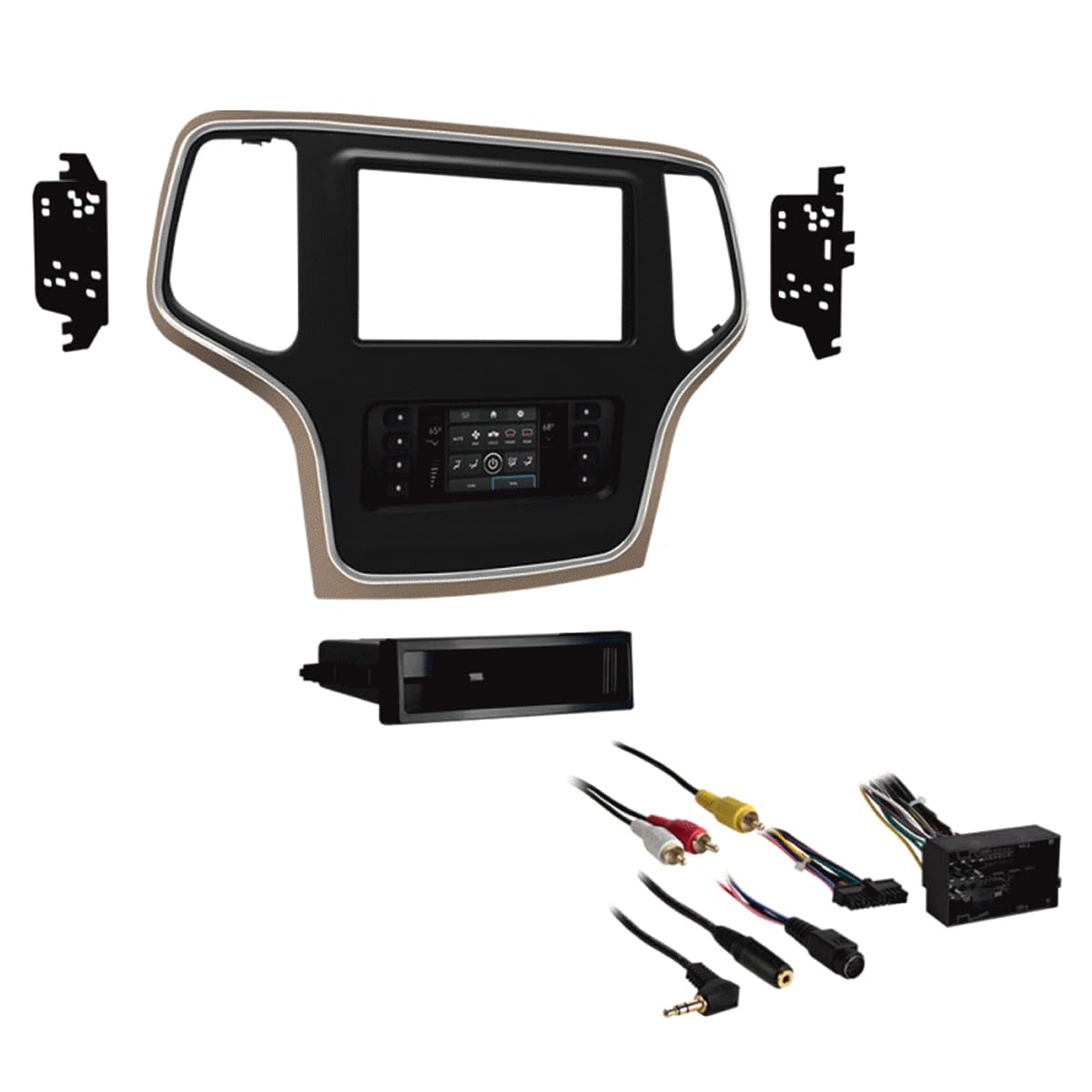 Metra 996536BZ 2014-2021 Jeep Grand Cherokee W/Bronze Trim & Integrated Touchscreen (TurboTouch)