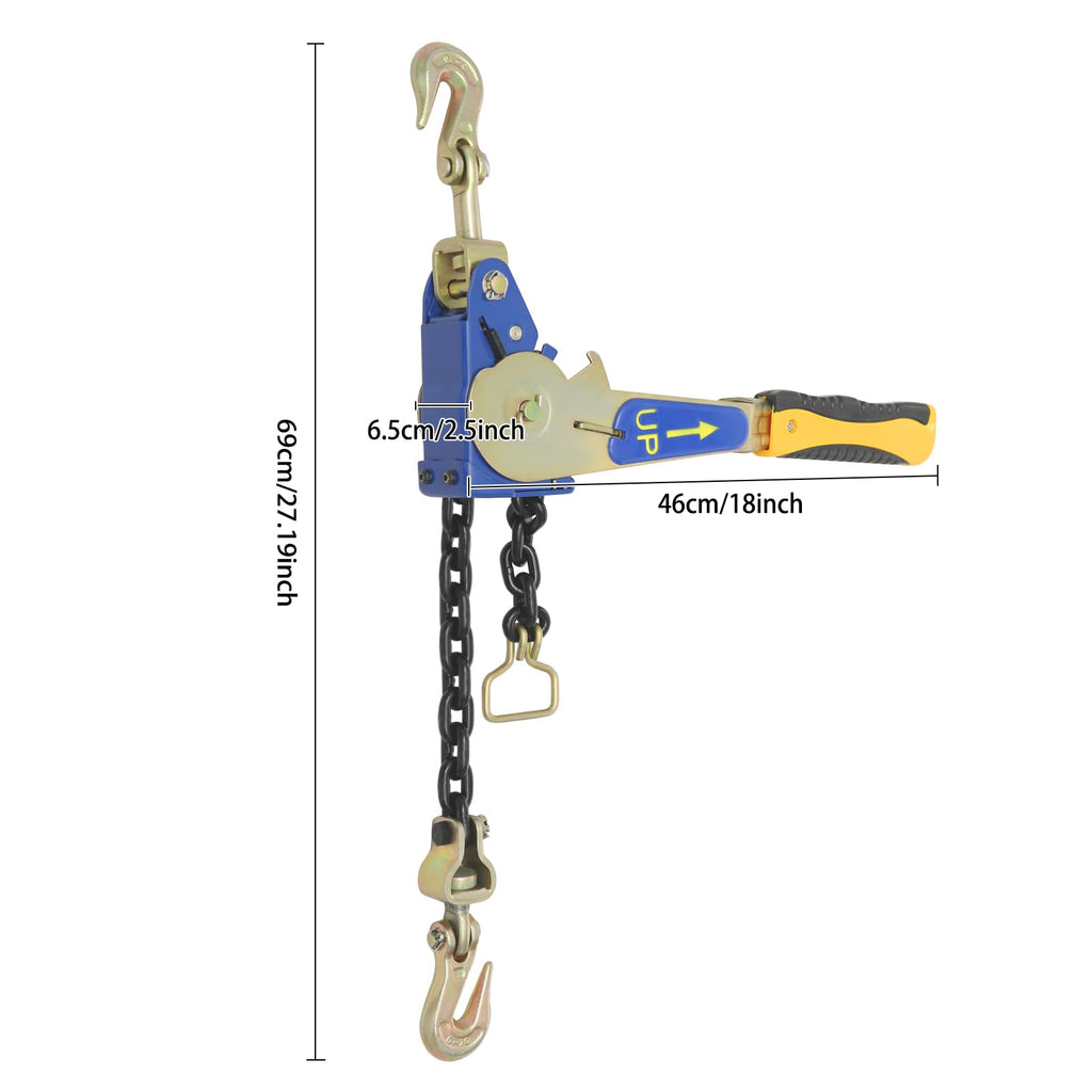 Ratchet Chain Binder 5400 lbs Heavy Duty Alloy Steel, 2 Pack
