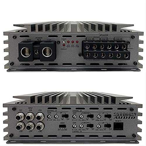 Sundown Audio Multi-Channel Full Range Class-D Amplifier (SALT-2000.6)